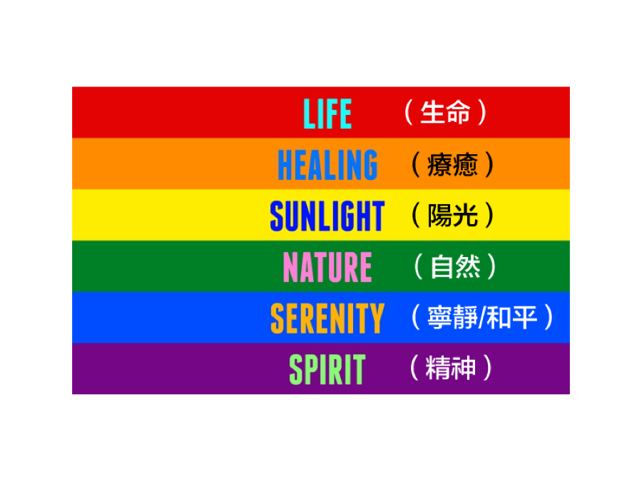 彩虹旗顏色意義對照